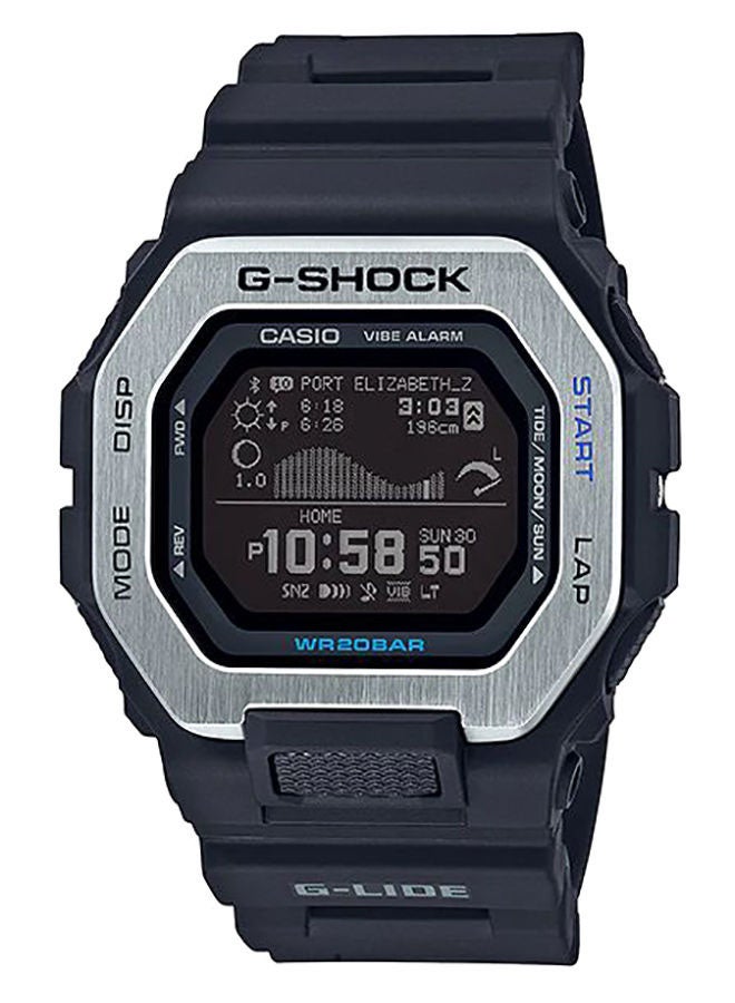 G-SHOCK - Men's Octagon Shape Resin Band Digital Wrist Watch 52 mm - Black - GBX-100-1DR - Image 1
