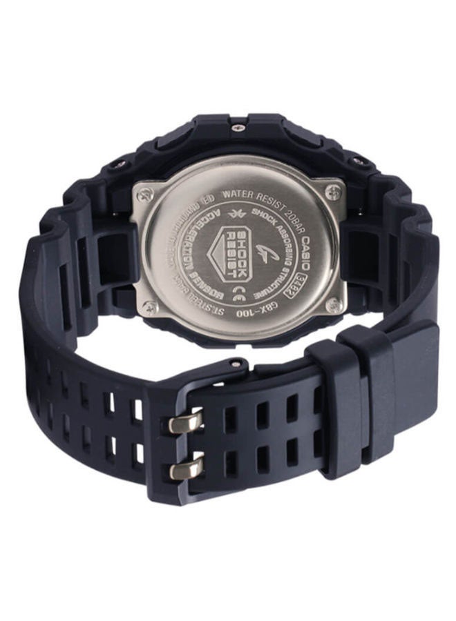 Men's Octagon Shape Resin Band Digital Wrist Watch 52 mm - Black - GBX-100-1DR - v1675443221/N40358082A_2