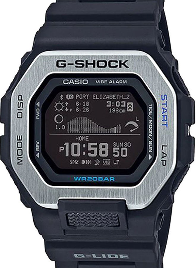 G-SHOCK - Men's Octagon Shape Resin Band Digital Wrist Watch 52 mm - Black - GBX-100-1DR - Image 1