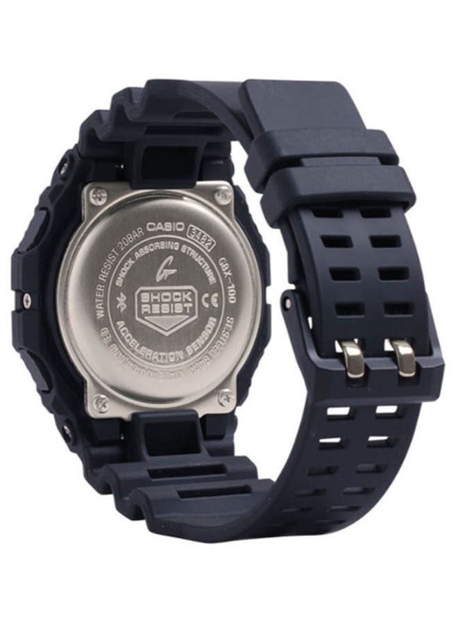 Men's Octagon Shape Resin Band Digital Wrist Watch 52 mm - Black - GBX-100-1DR - v1675443221/N40358082A_6