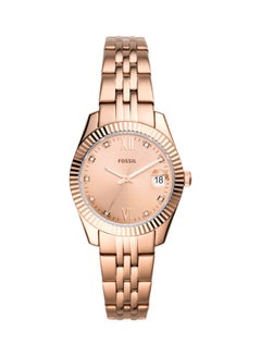 FOSSIL Women's Scarlette Stone Studded Analog Watch ES4898 - 32 mm - Rose Gold  - Image 1