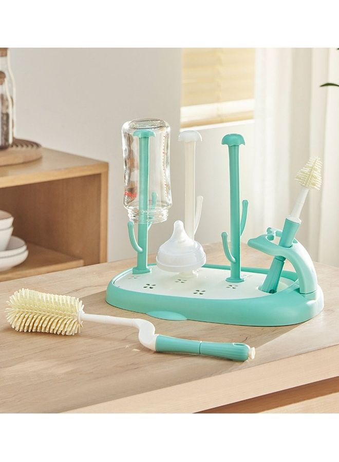 كيدل مجموعة رف تجفيف فرشاة غسيل زجاجات الحليب - Image 3