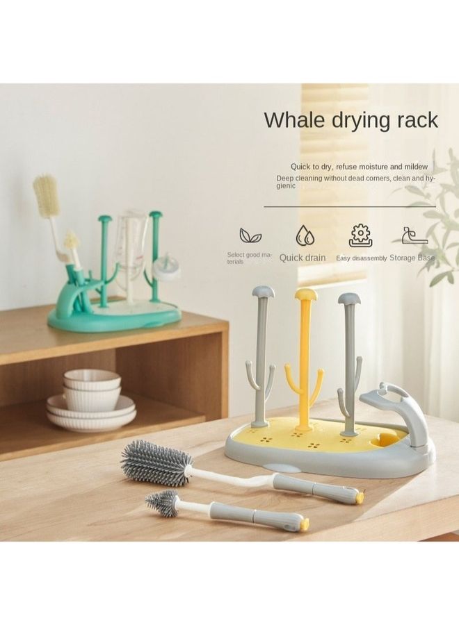 كيدل مجموعة رف تجفيف فرشاة غسيل زجاجات الحليب - Image 4