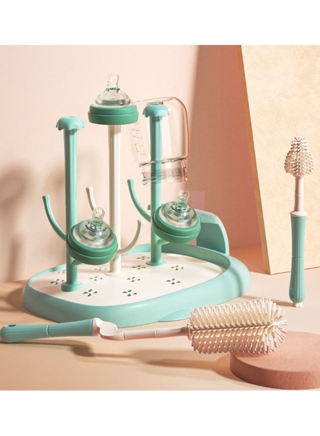 كيدل مجموعة رف تجفيف فرشاة غسيل زجاجات الحليب - Image 2