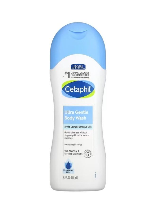 Cetaphil Ultra Gentle Body Wash Dry To Normal Sensitive Skin 500ml - Image 1