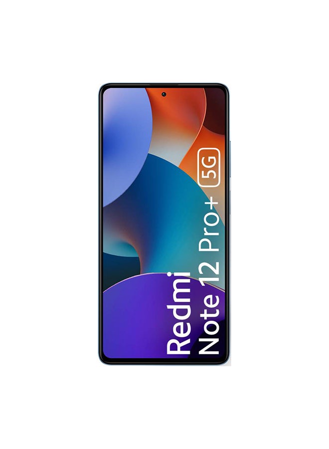 شاومي هاتف Redmi Note 12 Pro+ 5G ثنائي الشريحة باللون الأزرق وذاكرة الوصول العشوائي (RAM) سعة 8 جيجابايت وسعة 256 جيجابايت - النسخة الهندية - Image 4