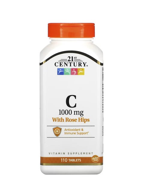 Vitamin C, with Rose Hips, 1000 mg, 110 Tablets