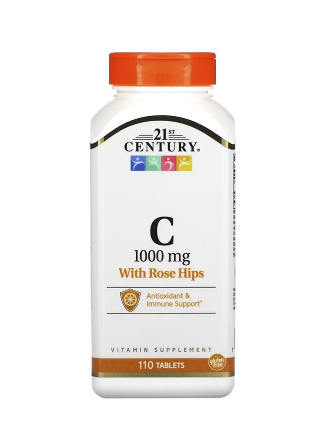 21st CENTURY - Vitamin C, with Rose Hips, 1000 mg, 110 Tablets - Image 1