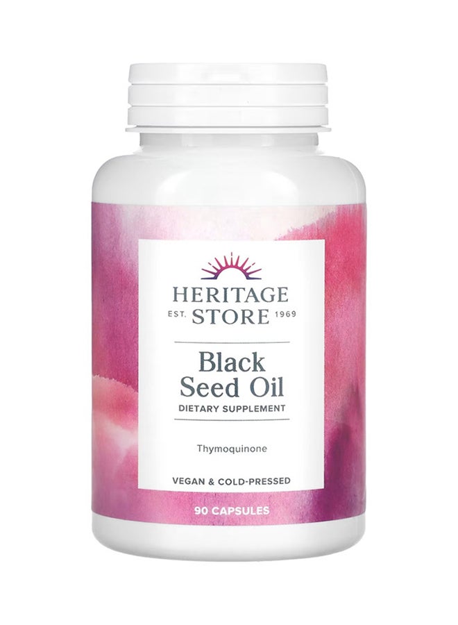 هيرتدج ستور زيت الحبة السوداء 650 ملج - 90 كبسولة سائلة نباتية - Image 1