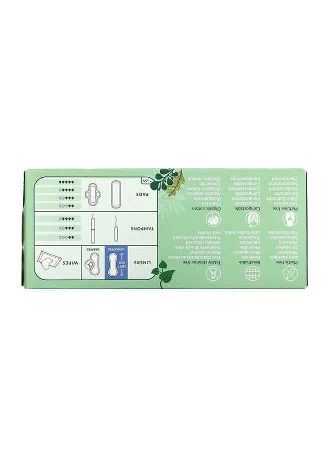 NATRACARE - 22-Piece Organic Ultra Thin Panty Liner Set - Image 1