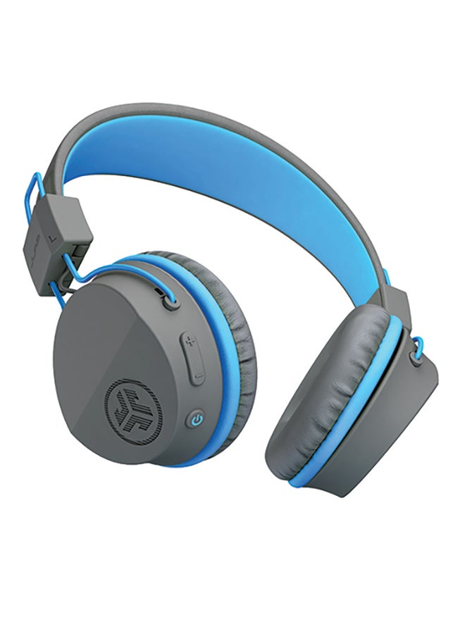 Jlab JBuddies Studio Bluetooth Over-Ear Kids Headphones Gray/Blue - Image 2