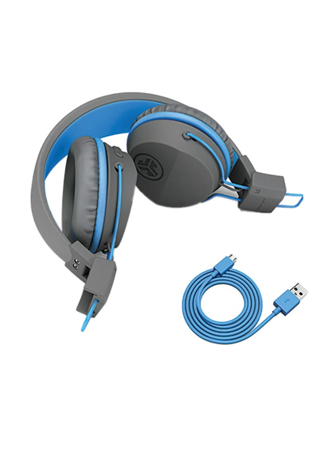 Jlab JBuddies Studio Bluetooth Over-Ear Kids Headphones Gray/Blue - Image 3