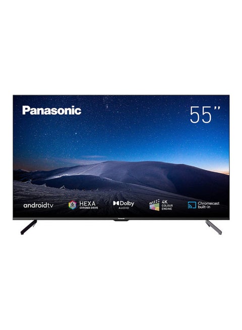 تلفزيون 55 بوصة 4K UHD HDR ذكي Android TV Chromecast مدمج Shahid VIP DTS وDolby Audio تصميم نحيف (موديل 2021)