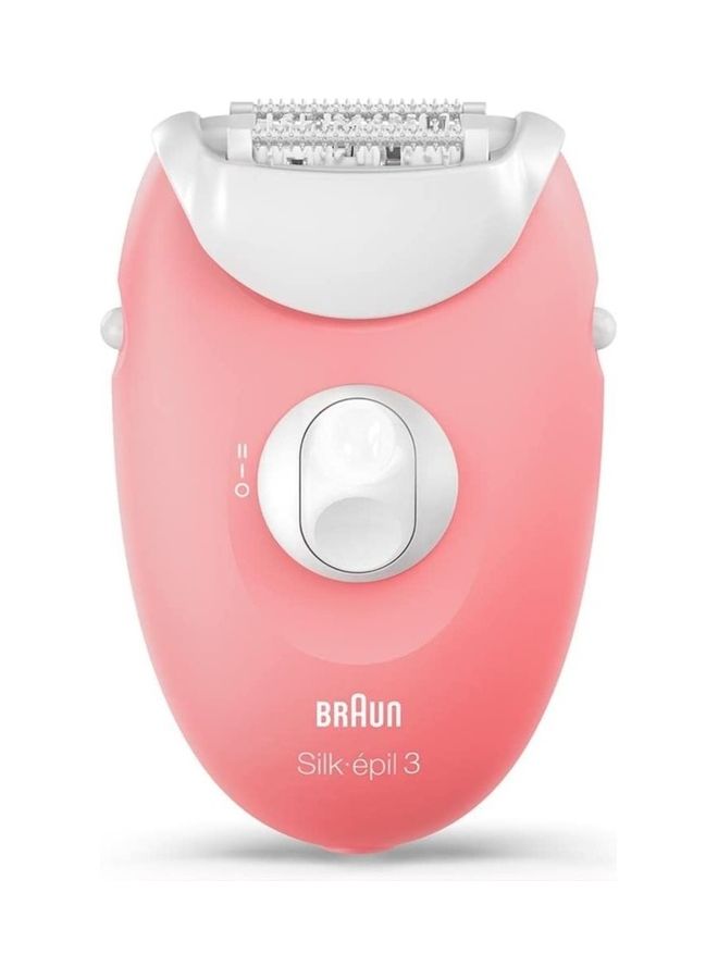 براون مكينة ازالة الشعر سيلك ايبل 3 وردي فاتح و ابيض وردي/ أبيض - Image 1