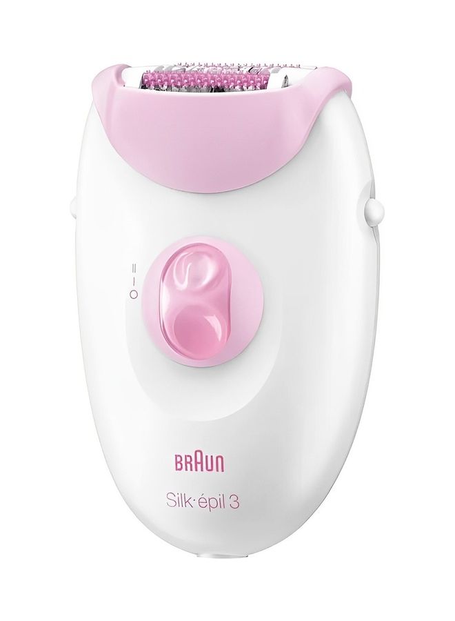 BRAUN Silk Epil 3 Epilator With 2 Attachments White/Pink  - Image 3