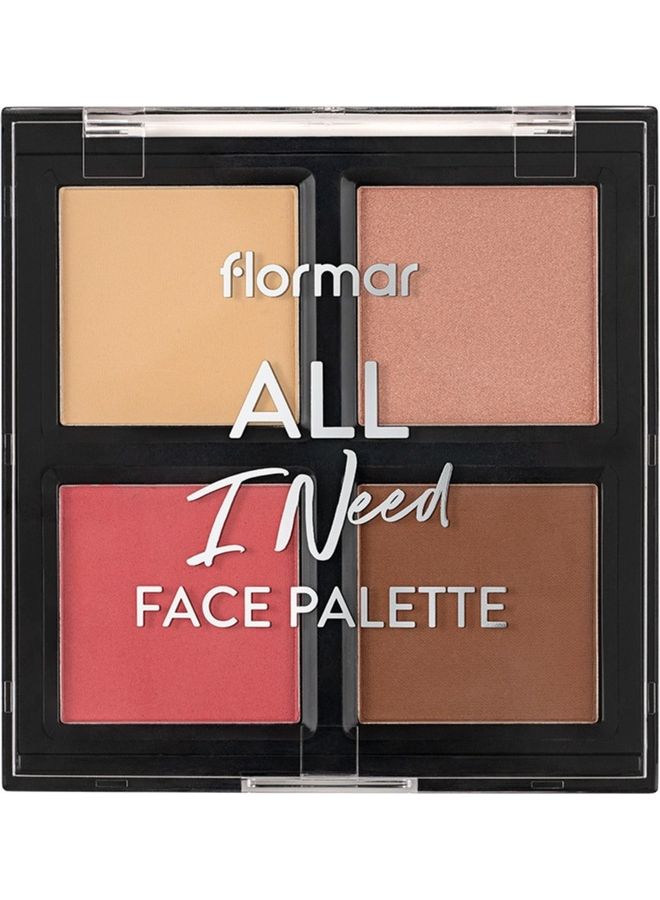 flormar All I need Face Palette Multicolor 