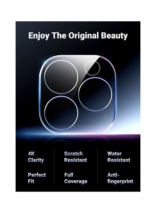 Ugreen iPhone 14 Pro/14 Pro Max Camera Lens Protector, Easy Installation, HD Bubble Free 9H Tempered Glass, Scratch-Resistant, Case Friendly, Perfectly Fit, Does Not Affect Night Shots 2-Pack Clear  - Image 4