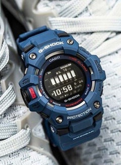 G-SHOCK Men's Round Shape Resin Band Digital Wrist Watch 58 mm - Blue - GBD-100-2  - Image 4