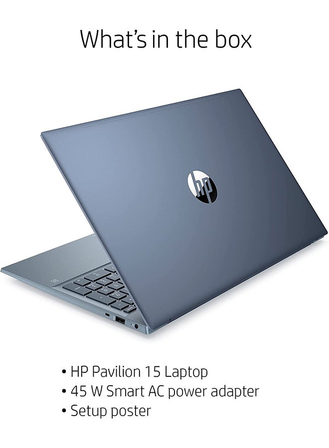 HP - Newest 2022 15-EEH1052#EN Laptop With 15.6-Inch Display, AMD Ryzen 5 5500U Processor/16GB RAM/512GB SSD/AMD Radeon Graphics/Windows 11 English Blue - Image 1