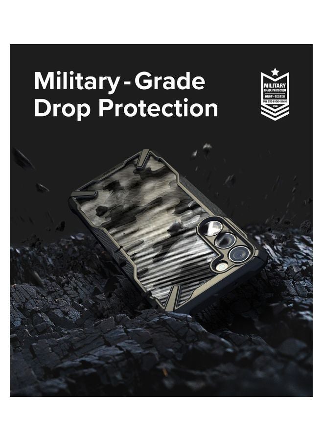 Ringke Fusion-X Military Design Compatible With Samsung Galaxy S23 5G Case Hard Back Heavy Duty Shockproof Advanced Protective Bumper Cover Camo Black - Image 5