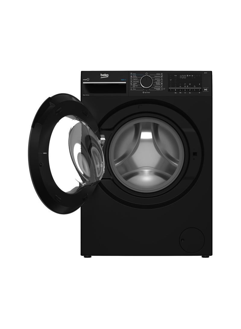 Beko 1400 RPM -Digital screen -XL Piano black Door Inv.-Steam - Bluetooth 9 kg B3WFU50940BCI black - Image 4