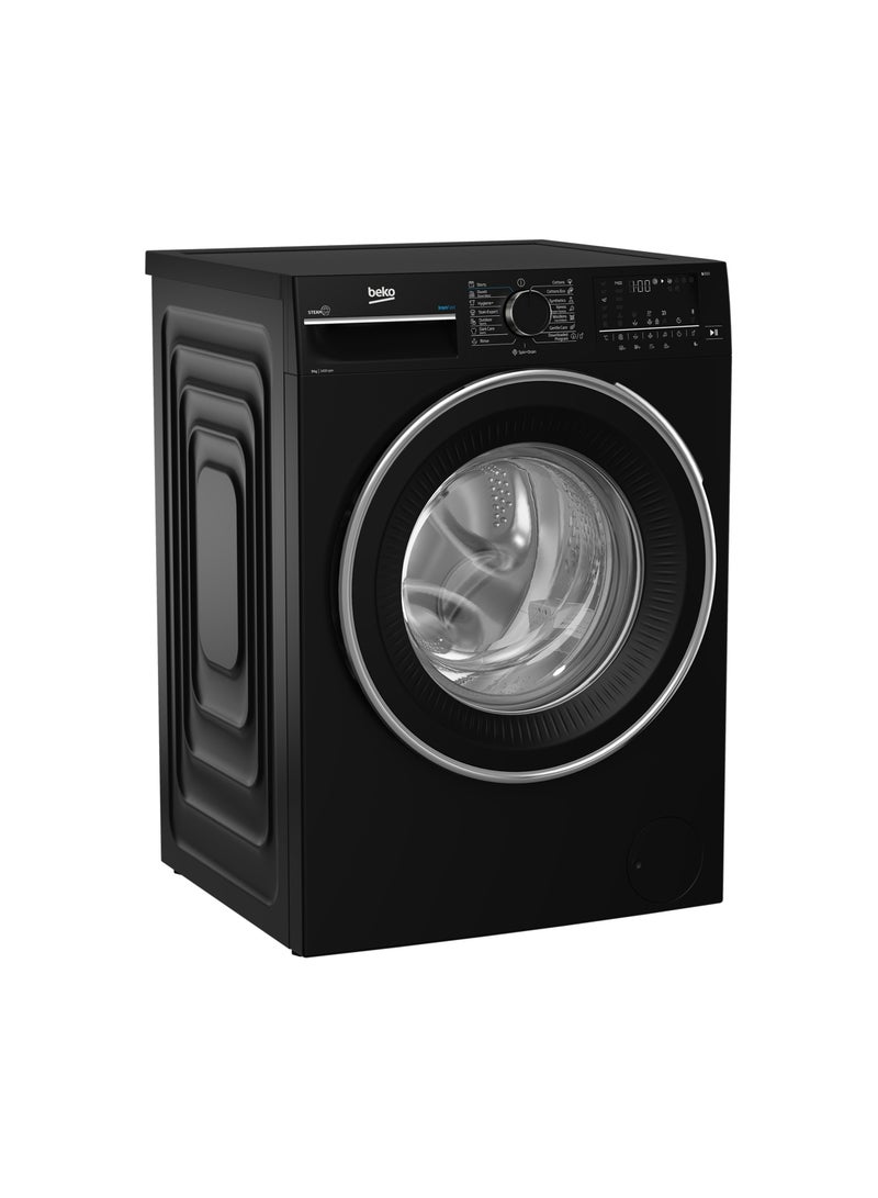 Beko 1400 RPM -Digital screen -XL Piano black Door Inv.-Steam - Bluetooth 9 kg B3WFU50940BCI black - Image 2