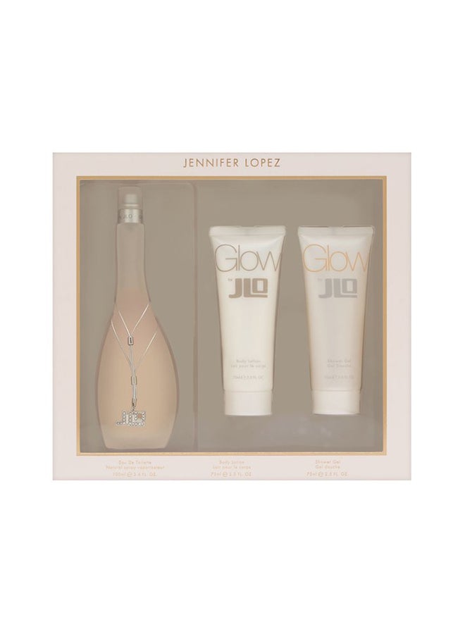 jennifer lopez 3-Piece Glow EDT Gift Set EDT - 100ml, Body Lotion - 75ml, Shower Gel - 75ml  - Image 1