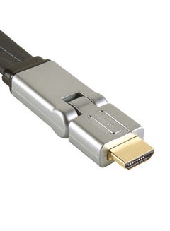 HDMI Flat Swivel Interconnect Black