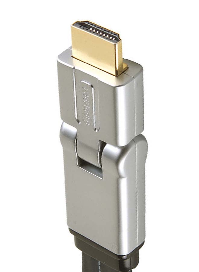 PROFIGOLD - HDMI Flat Swivel Interconnect Black - Image 1