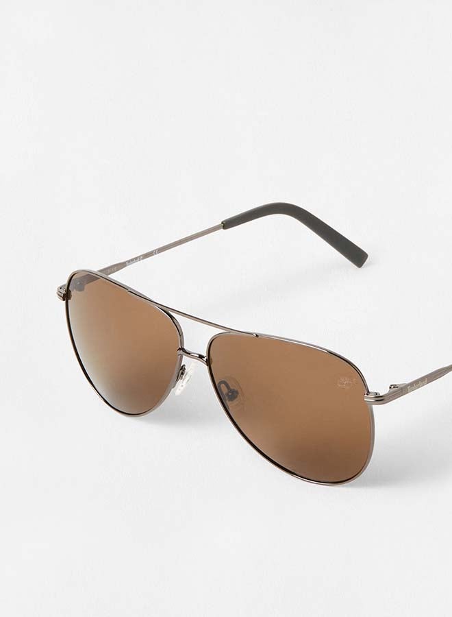 Timberland Men's UV Protection Aviator Sunglasses - Lens Size: 60 mm - Image 3