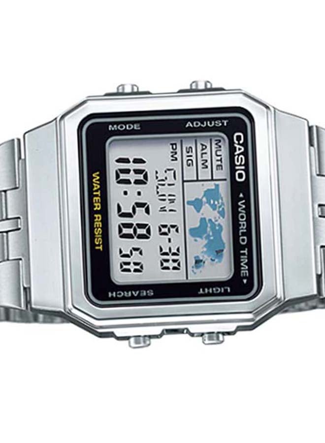 CASIO - Stainless Steel Digital Wrist Watch A500WA-1DF - 33 mm - Silver - Image 1