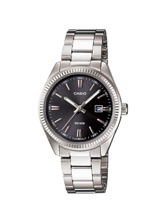 CASIO - Women's Stainless Steel Analog Wrist Watch LTP-1302D-1A1 - 39 mm - Silver - Image 1