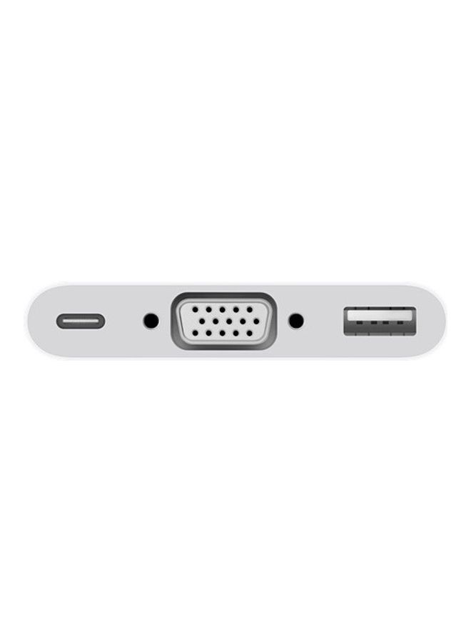 Apple - USB-C Thunderbolt To VGA Multiport Adapter For iPad, MacBook, iMac White - Image 1