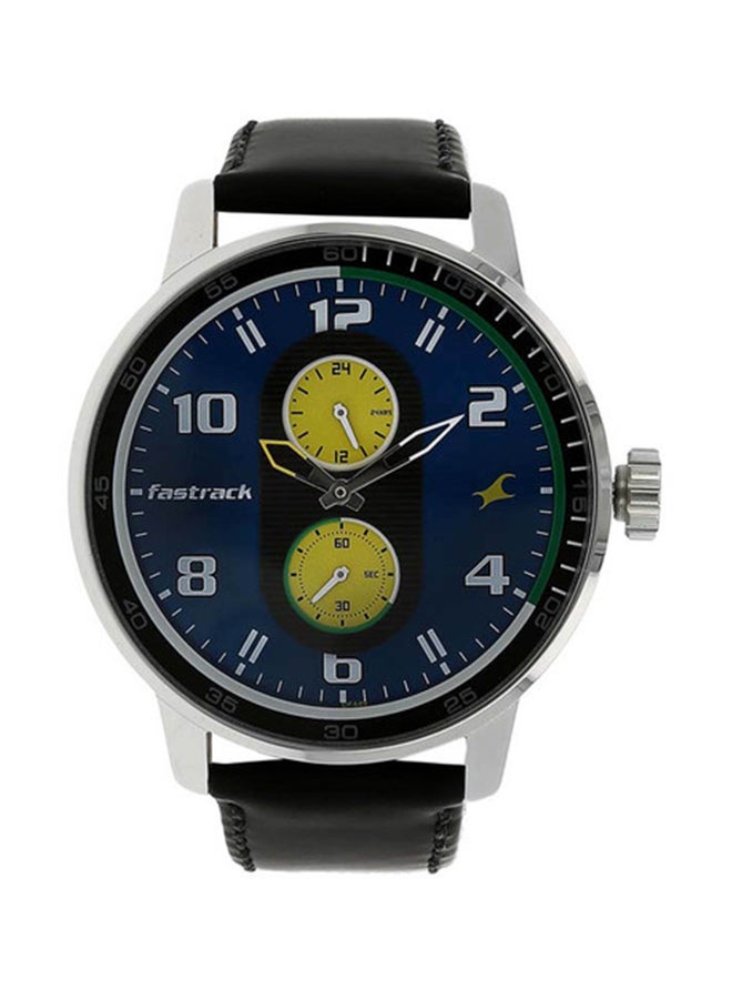 fastrack Men's Leather Analog Watch 3159SL02 - Image 1