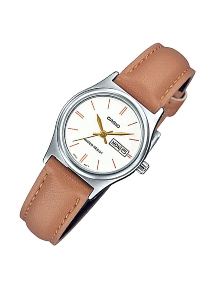 CASIO Women's Dress Timepiece Water Resistant Analog Watch LTP-V006L-7B2 - 25 mm - Brown - Image 4