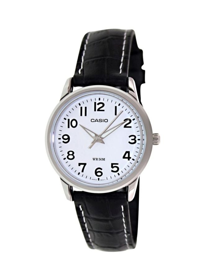 كاسيو ساعة يد بعقارب وسوار من الجلد طراز LTP1303L-7BV للنساء - Image 1