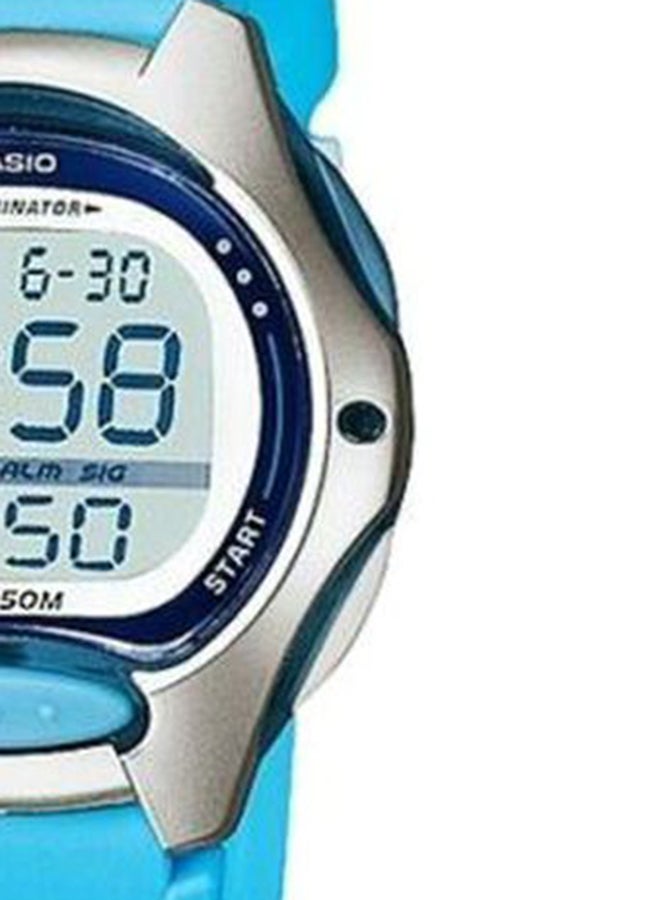 كاسيو ساعة يد رقمية مقاومة للماء طراز LW-200-2BVDF - 35 مم - أزرق للنساء - Image 4