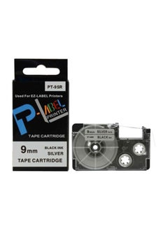 كاسيو طابعة شريط بطاقات لاصقة طراز XR-9SR1-W-DJ فضي  - Image 1