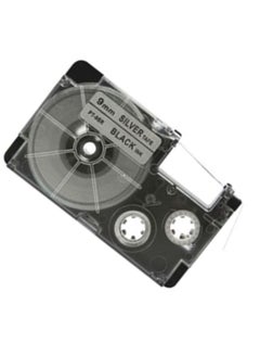 كاسيو طابعة شريط بطاقات لاصقة طراز XR-9SR1-W-DJ فضي  - Image 5