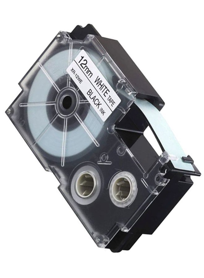 CASIO - Adhesive Label Printer Tape XR-12WE1-W-DJ White - Image 1