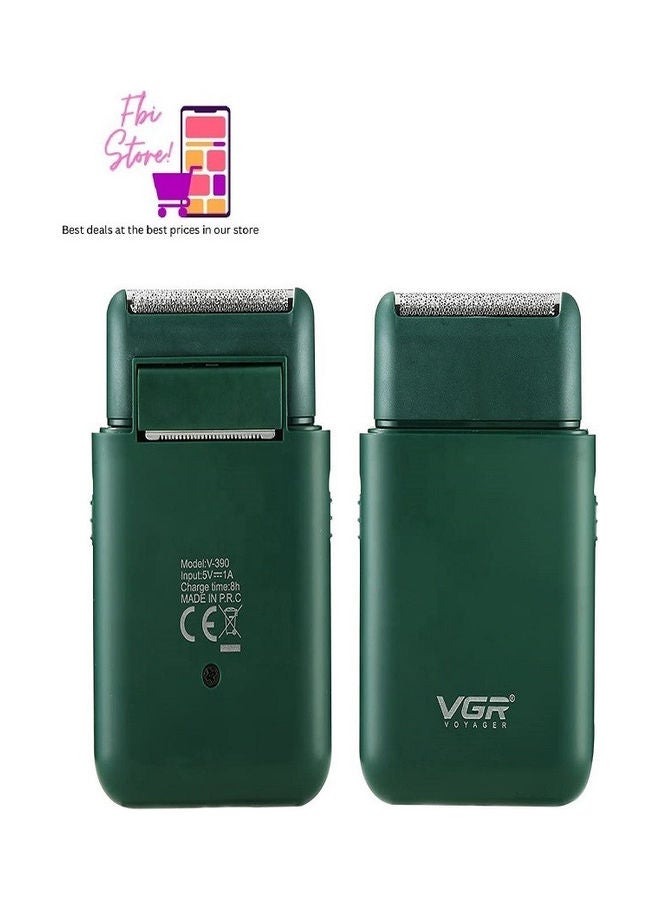 VGR V-390 Professional Electric Ultra Thin Rechargeable Razor For Face Care Beard Trimmer Reciprocating Blade With USB Travel Shaver Men Multicolour  - Image 2