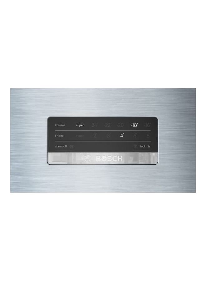 BOSCH - Free Standing Refrigerator With Freezer On Top KDN76XI3E8 Silver - Image 1