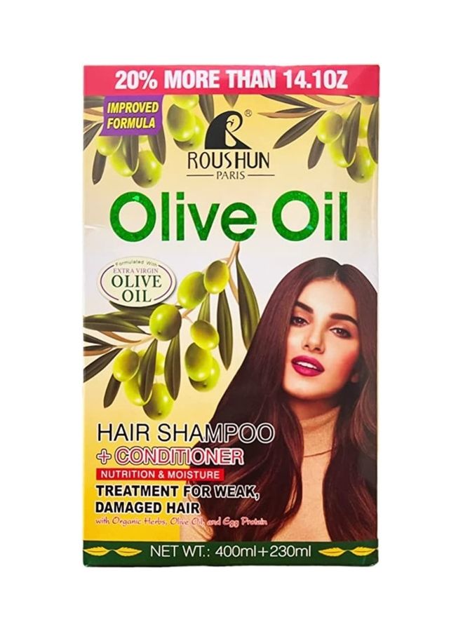 2 In 1 Olive Oil Shampoo And Conditioner Treatment For Weak & Damage Hair Gift Pack 630ml - v1675832728/N53382635A_1