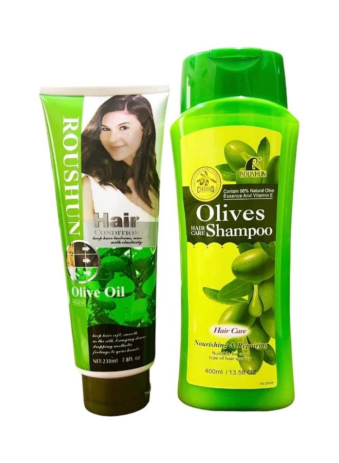 2 In 1 Olive Oil Shampoo And Conditioner Treatment For Weak & Damage Hair Gift Pack 630ml - v1675832728/N53382635A_2