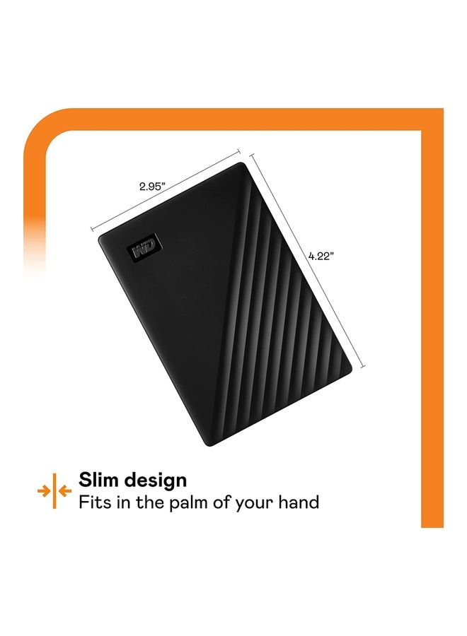 WD - My Passport Portable External Hard Drive, WDBPKJ0050BBK-WESN 5.0 TB - Image 1