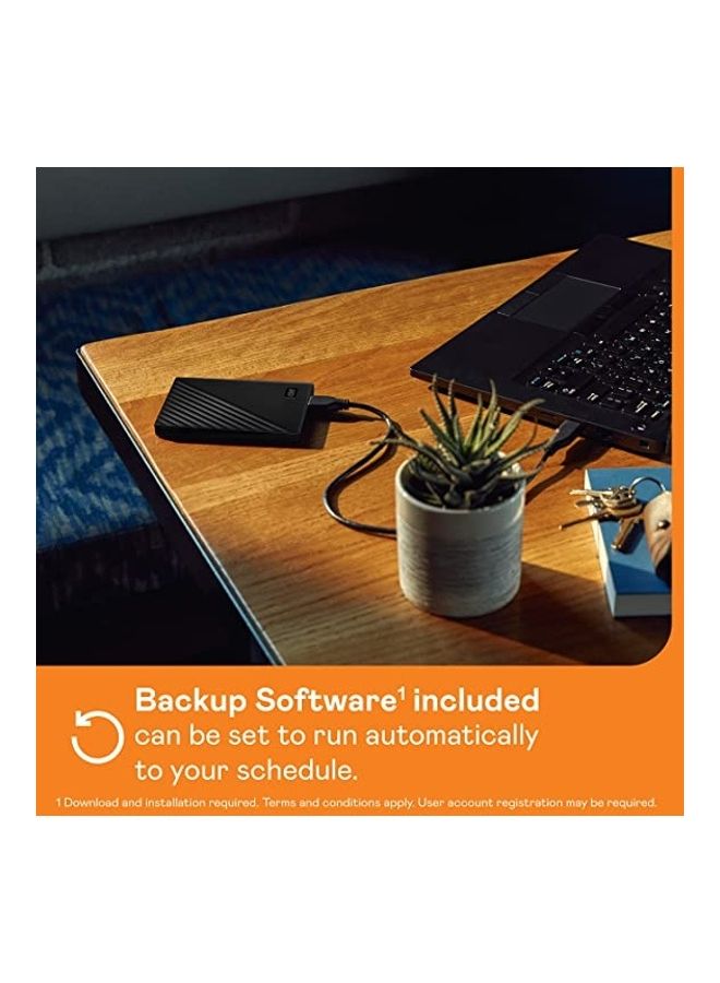 WD - My Passport Portable External Hard Drive, WDBPKJ0050BBK-WESN 5.0 TB - Image 1