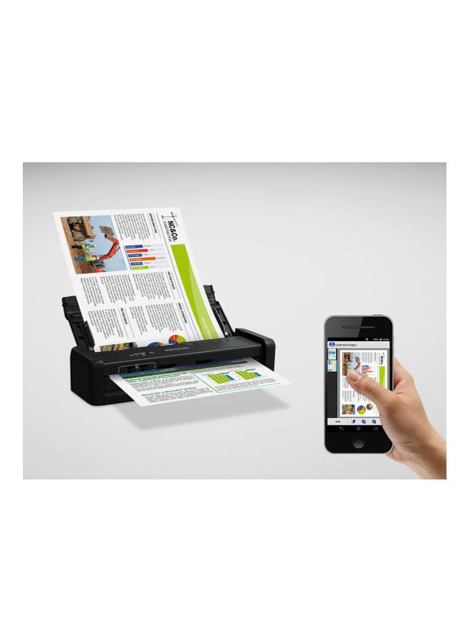 Workforce DS-360W Portable Scanner With Wi-Fi And Battery Black