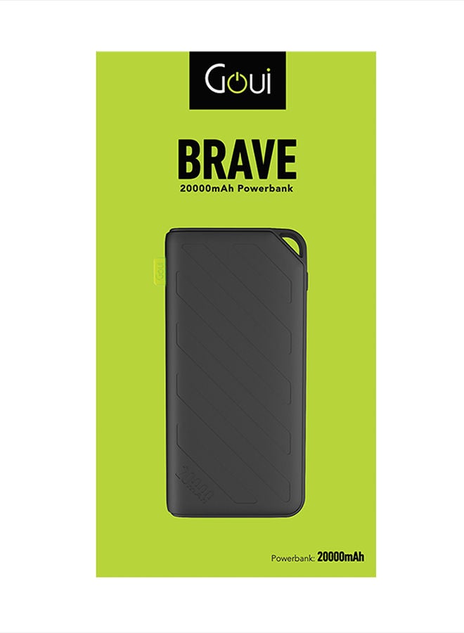 Goui Brave 20 Power Bank 20,000mAh, 5V/2.4A Black - Image 3
