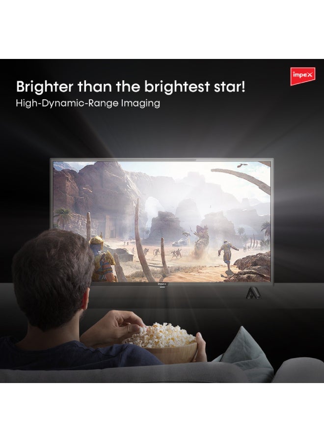 Impex - 40 Inch Full HD LED TV -A+ Grade Panel, Zero Bright Dot, Ultra Slim Design, Smart Energy Saving, HDMI\USB Input Gloria Black - Image 1