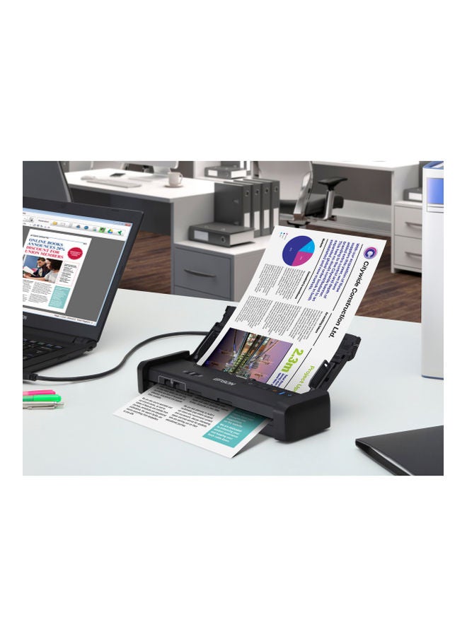EPSON - Workforce DS-310 Fast Portable Business Scanner With Super Speed USB 3.0 Connectivity Black - Image 1